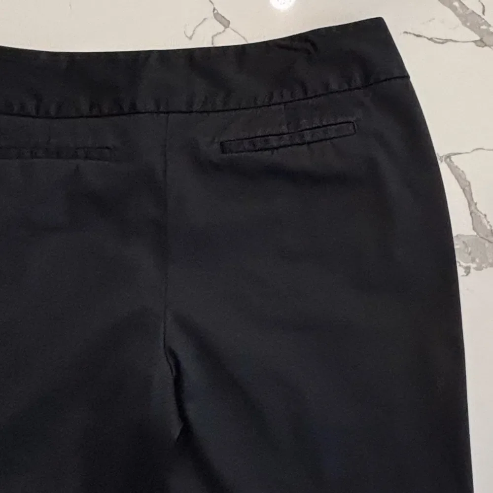 Worthington Black Modern Fit Satin Finish Bermuda Chino Casual Shorts Size 4